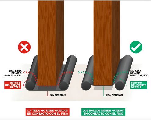 Protector de puerta Guarda polvos